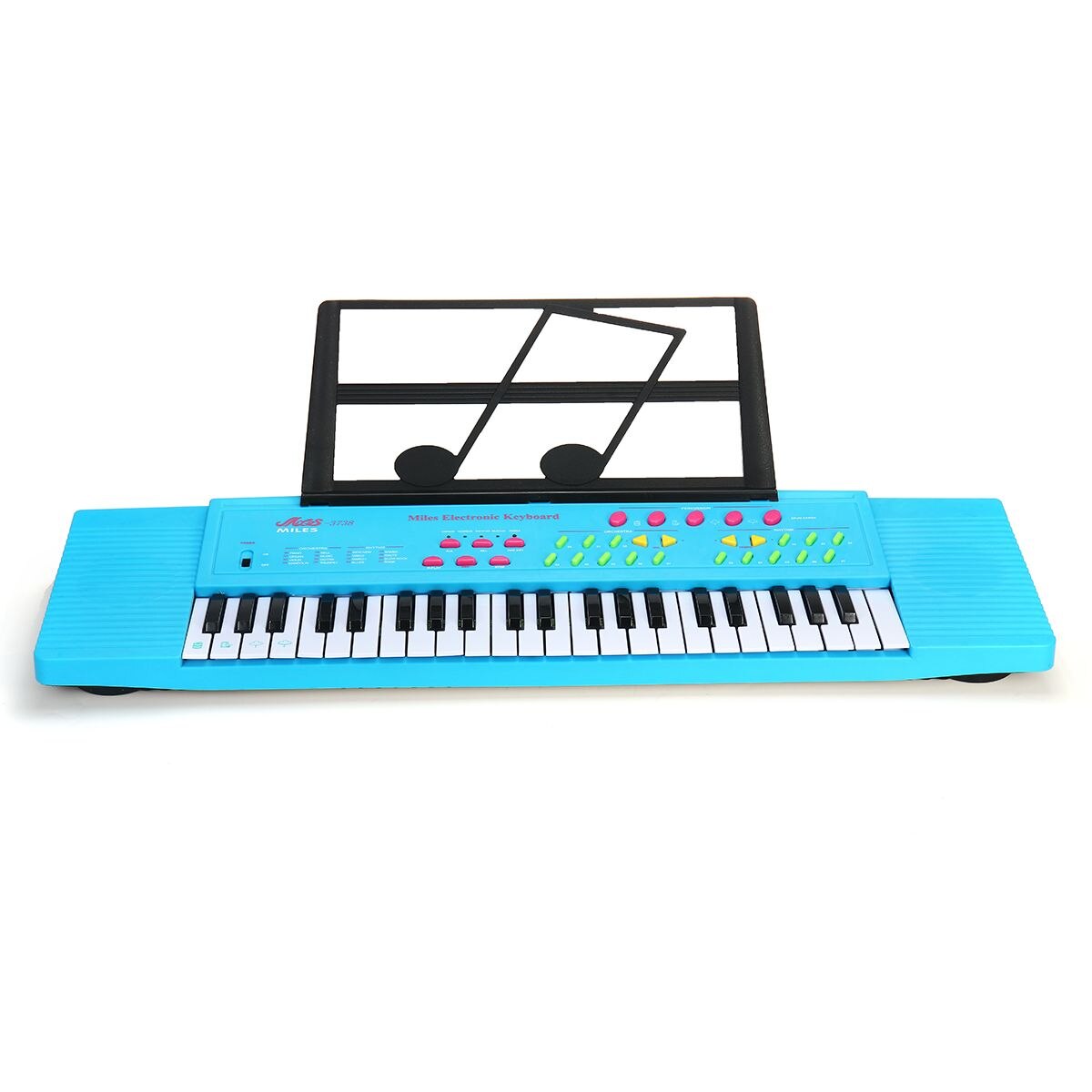 44 Toetsen Digitale Elektronische Toetsenbord Piano Met Microfoon Muziek Stand Kinderen Speelgoed Elektronische Piano Muziek Verlichting: Blauw