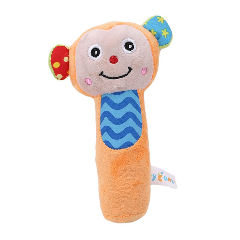 2019 nuovo Stile di Crepitio del bambino Del Fumetto Campane A Mano Giocattolo Della Peluche Musica Sonaglio Massaggiagengive bambino Giocattoli Educativi