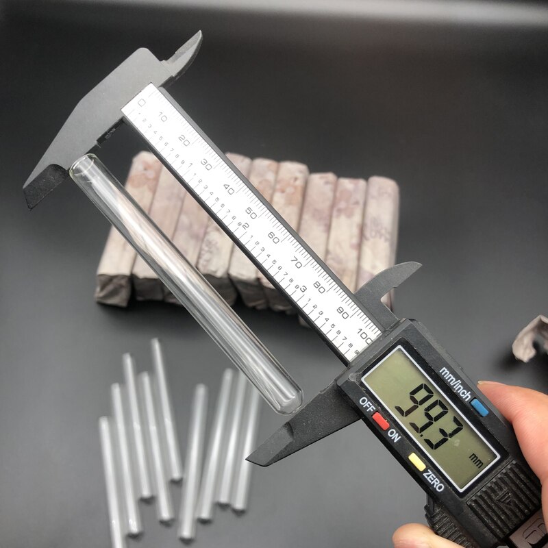 100 pieces/lot 10*100mm Glass Test Tube Laboratory Transparent Round-Bottom Tube vial