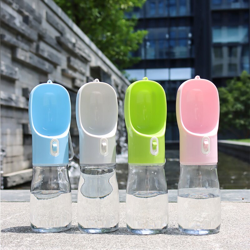 Botella de agua portátil para perros, multifunción, fuente de agua con tazón y contenedor de alimentos para perros y gatos, productos para mascotas