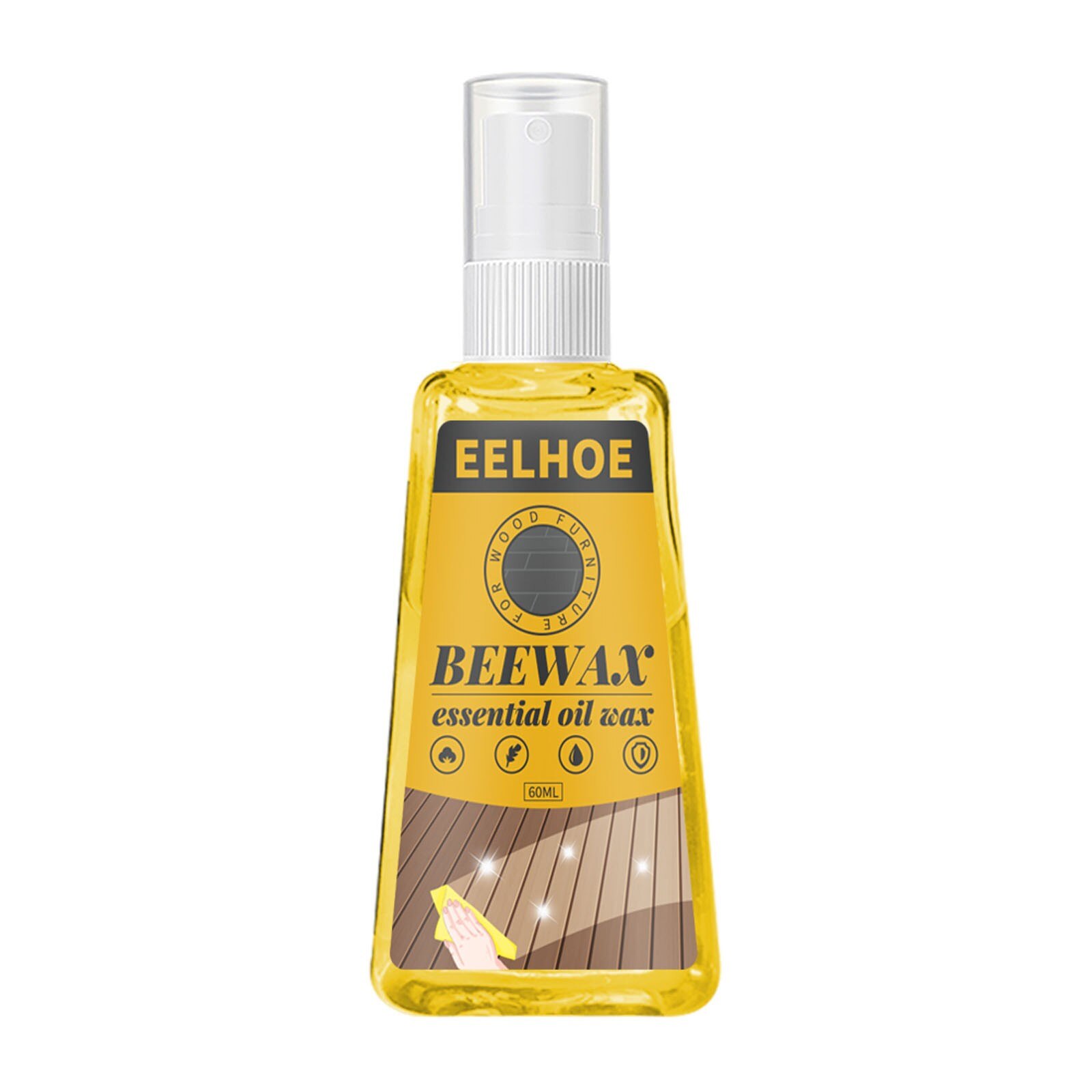 Wood Floor Cleaner Polish Floor Care Wax Clean Wax Household Cleaner 30/60ml Floor care wax suelo gimnasio cleaning supplies c50: 60ml