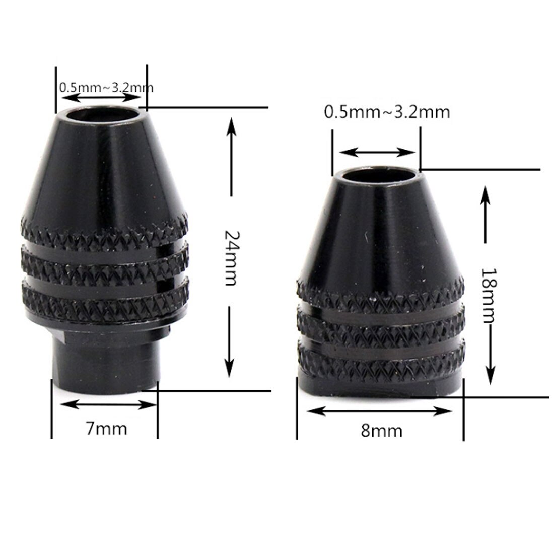 M8x0.75 Electric Grinding Universal Collet Chuck For Dremel Rotary