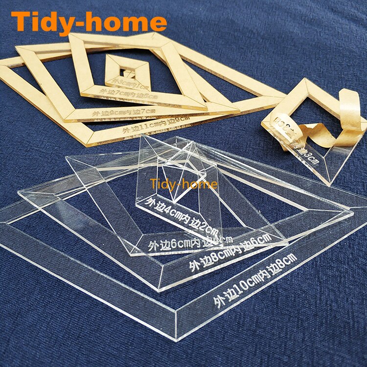 Useful Acrylic Diamond Drawing Template Equilateral Triangle Template Patchwork Drawing Tools Drawing Ruler