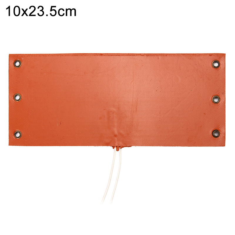 10*23.5cm 12V 100W Heater Pad Silicone Heating Mat Flexible Quick-Heat Transfers