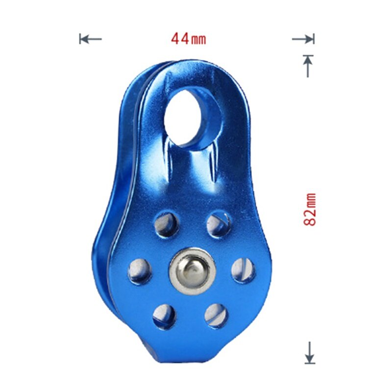 Caminhadas escalada corda polia única polia fixa 20kn montanhismo corda escalada rapel equipamento de sobrevivência ao ar livre esporte