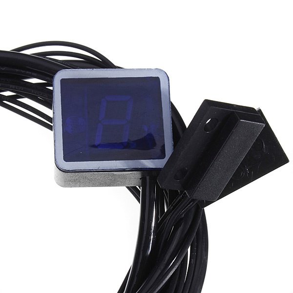 ZSDTRP Universal Motorcycle Digital Blue LED Display Gear Indicator Shift Niveau Sensor Motorcycle Gear Display