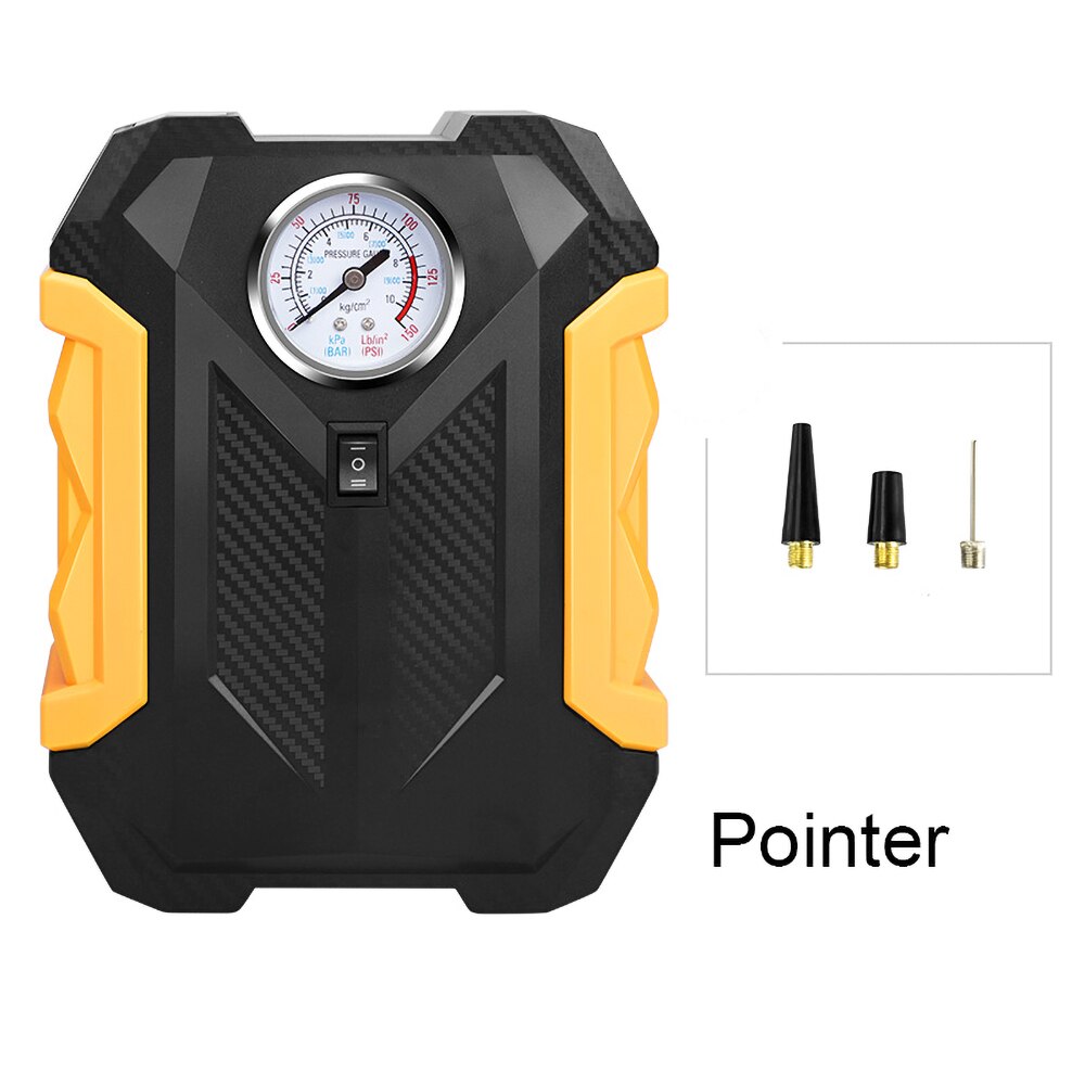 Portable Air Compressor Tire Inflator-Autoband Pomp Met Digitale Manometer (150 Psi 12V Dc) bright Emergency Zaklamp: Pointer style