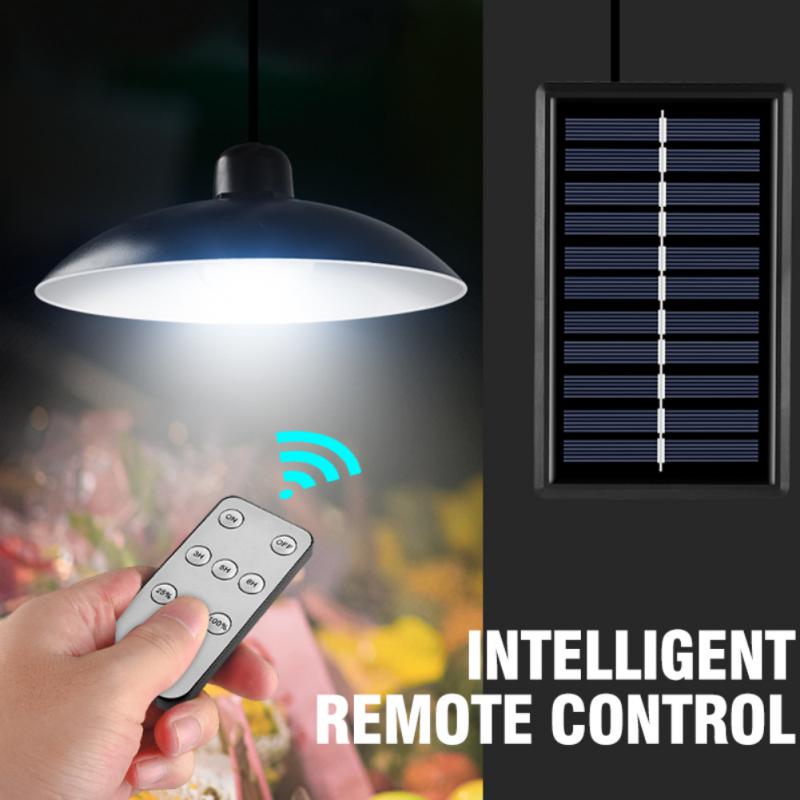 Enkele Dubbele Hoofd Solar Hanglamp Outdoor Indoor Split Solar Licht Werpen Remote Netsnoer Tuin Led Spotlight Straat Licht