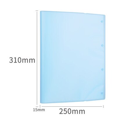 Deli 72478 strap test paper clip A3 size student folder file bag three color 30 pages / 40 pages Office supplies: 40 pages blue