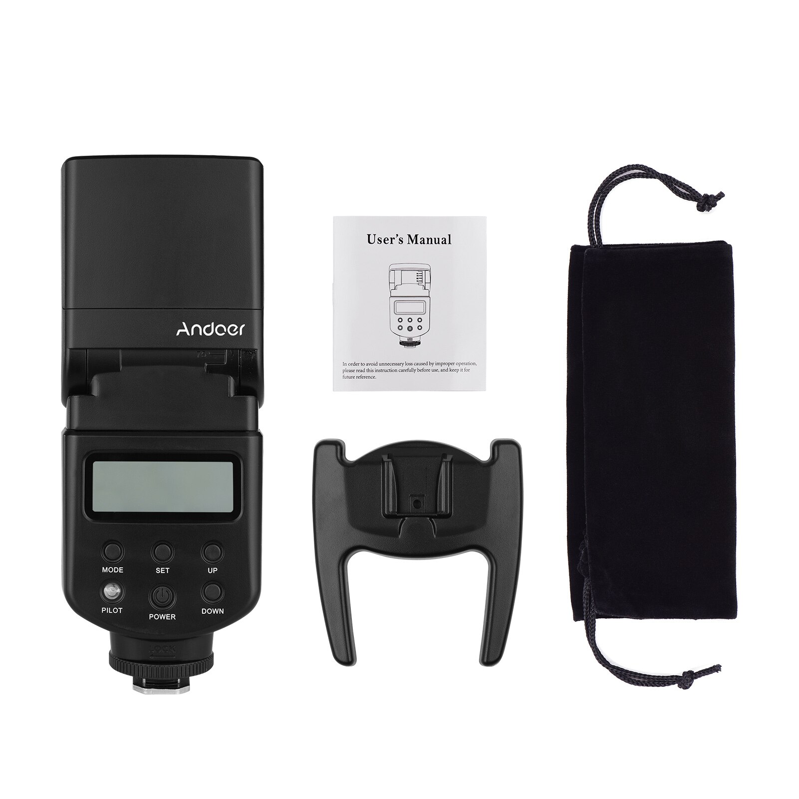 Andoer Op-Camera Flash Speedlite GN40 Verstelbare Led Licht Invullen Flash Met Beugel Voor Canon Nikon Olympus Pentax Dslr camera &#39;S