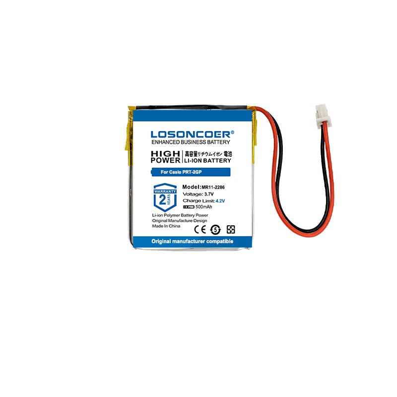 Losoncoer 500Mah MR11-2286 Batterij Voor Casio PRT-2GP Batterijen + Gratis Tools