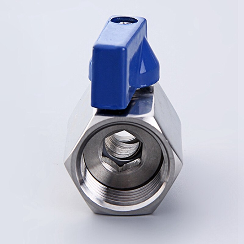 1/2Inch 304 Stainless Steel Mini Ball Valve Female By Female NPT Air Compressor Valves Water Gas Oil Shut Off Valve