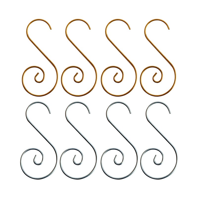 20Pcs 50Mm S Vorm Haak Metalen Hanger Kerst Ornament Levert Metalen Opknoping Haak Kerst Opknoping