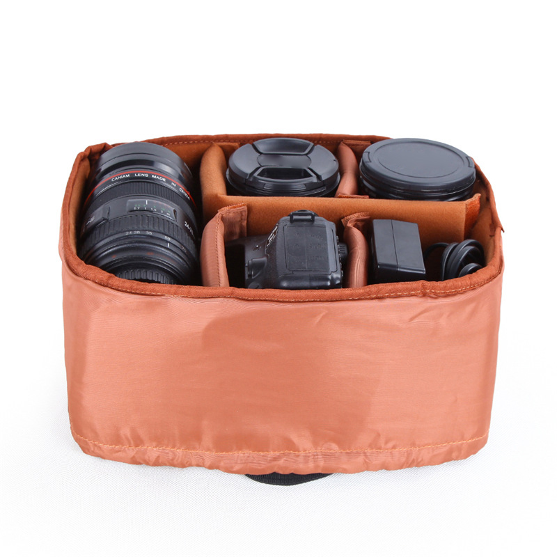 Velvet Thick Camera Bag Waterproof And Wear-resistant Separate Camera Bag Interior Photography Liner Bag сумка для камеры: Light Grey