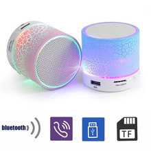 Portable Mini Bluetooth Speakers Wireless Hands Free LED Speaker TF USB FM Sound Music For iPhone X Samsung Mobile Phone