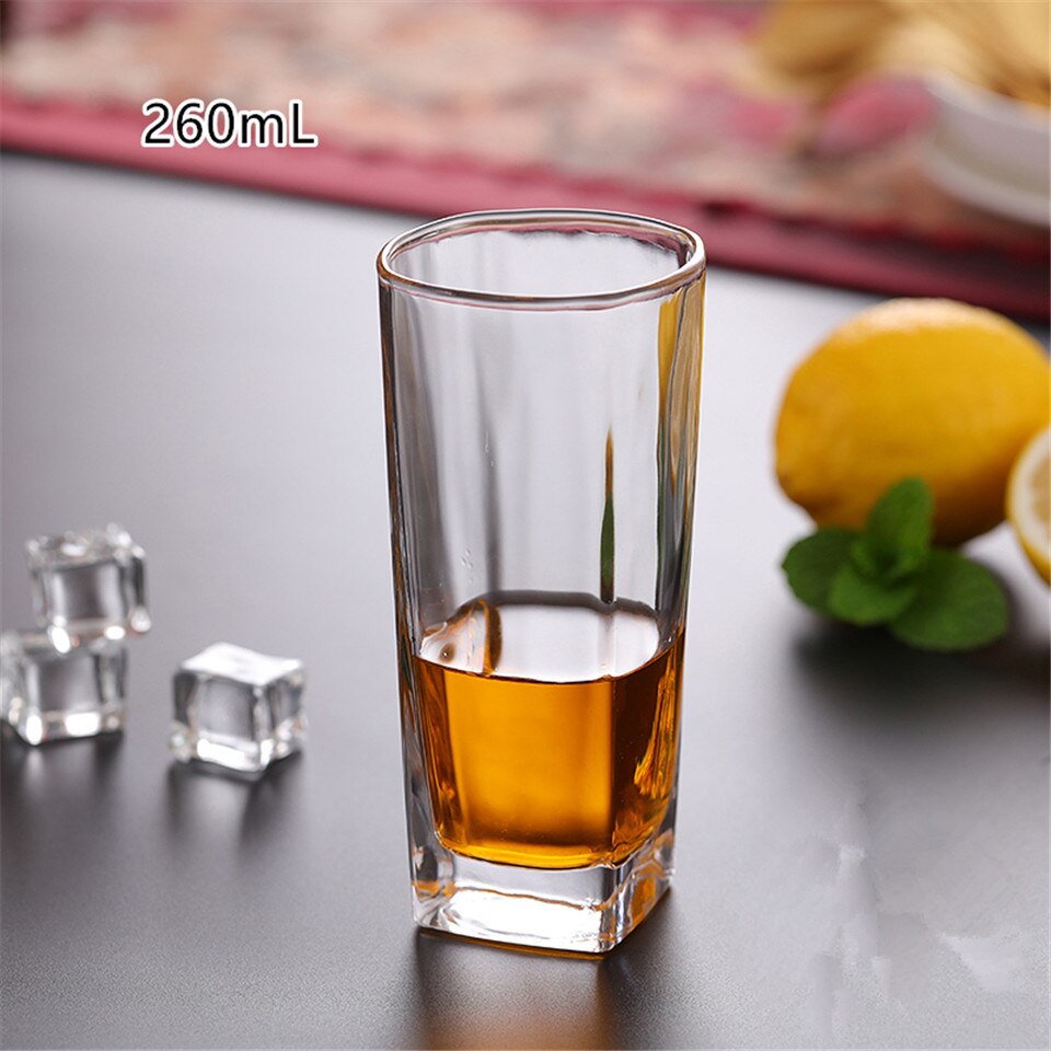 4pcs Transparent Crystal Glass Cup for Whiskey Wine Vodka Bar Club Spirits Wine Glass Cup Beer Wine Glass Brandy Cup