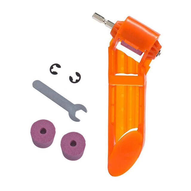 Drill Bit Sharpener Portable Drill Grinding Tools Corundum Grinding Wheel Drill Bit Sharpener Titanium Drill Bit Power Tools Kit: B