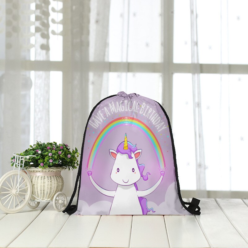 Rugzak tas kat winkelen ontvangst touw 3d digitale print bundel tas trekkoord tas dames heren mode