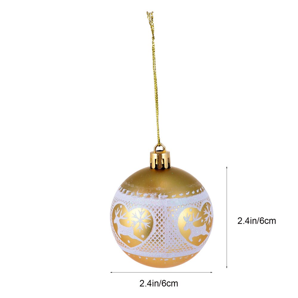 Pcs Delicate Pendants Adornments Xmas Adorable Christmas Balls
