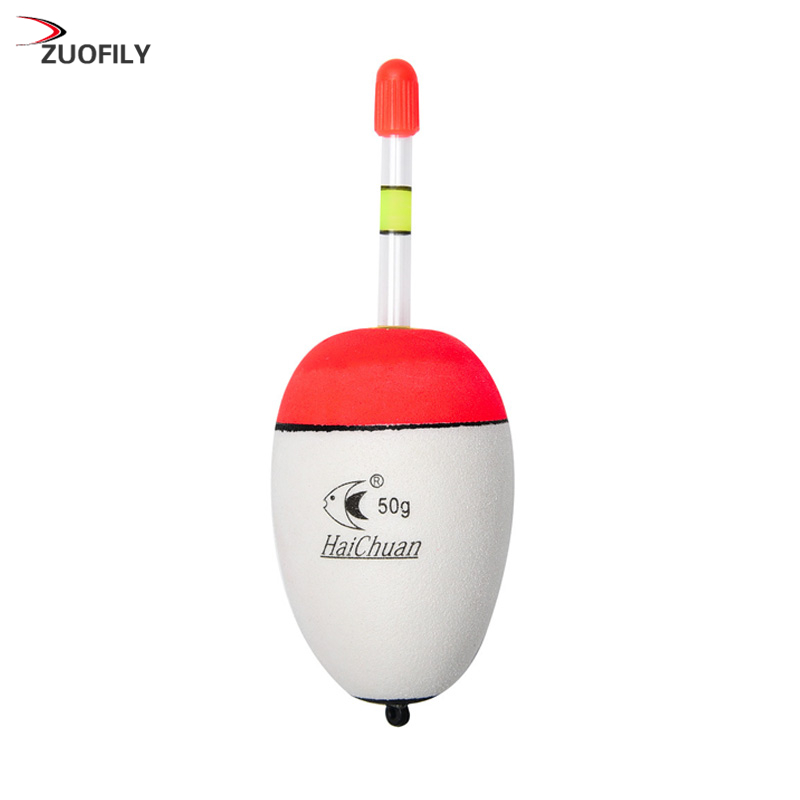 Flotador de pesca EVA versión mejorada, palos luminosos nocturnos Bobber de 10g/20g/30g/40g/50g/60g, herramienta de aparejos de pesca de vientre con pote