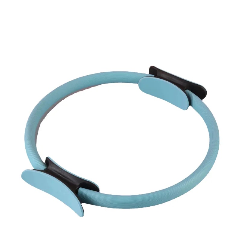 Pilates Ring Yoga Fitness Leg Slimming Magic Circle Crescent Handle Body Shaping Multifunctional Clamp Leg Device: GRAY