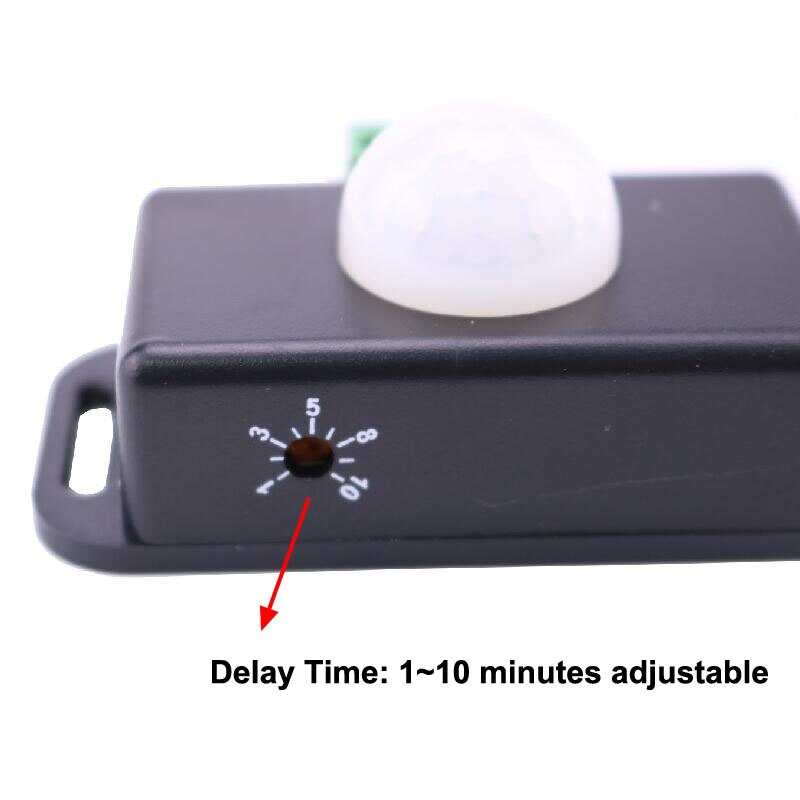 12V 24V PIR Motion Sensor Switch Detector for 5050 3528 LED Strip Profile Ruban Light Tape Infrared Detection 6A 12 V 24 Volt