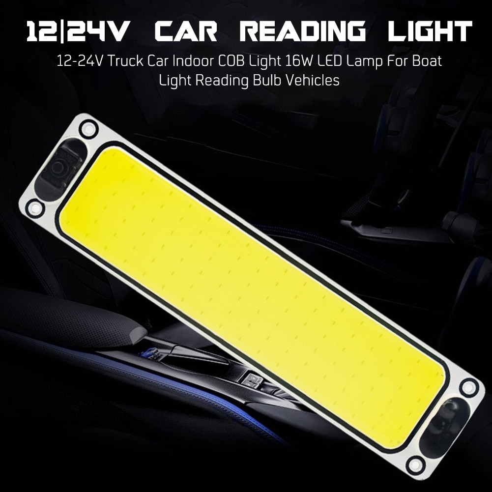 Led bar 12-36v cob led lys til bil indendørs lys læsepære 12v 36v båd lampe led arbejdslys til offroad atv lys bar