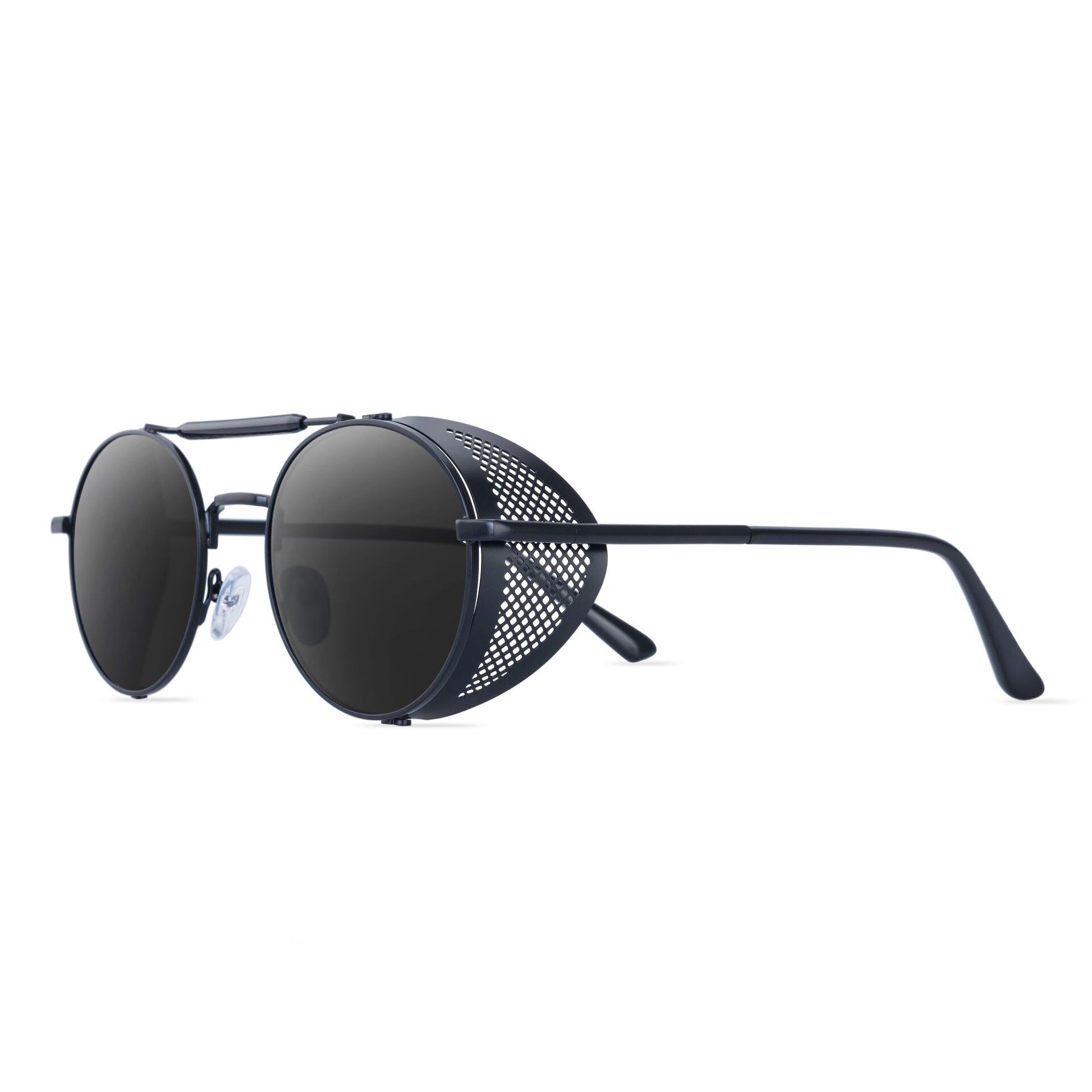 Grappige Ronde Steampunk Zon Glassses Retro Classic Metal Punk Bril Voor Vrouwen Mannen