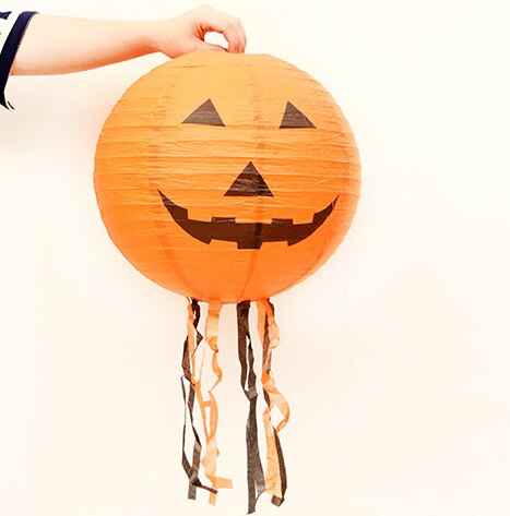 Halloween dekorasjon papir gresskar hengende lykt halloween dekorasjoner til hjem skrekk lykt rekvisita: 1