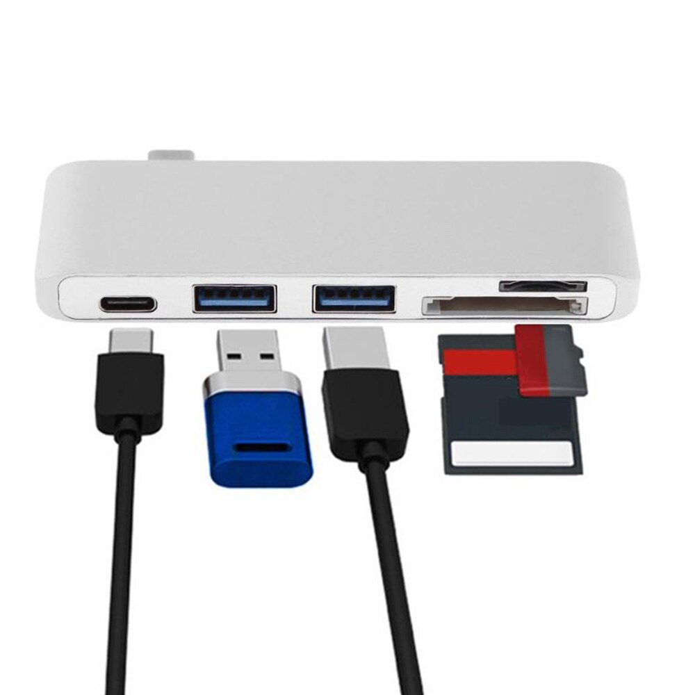 Hub Typ-C Adapter USB 3.0 Combo/TF Karte Für MacBook Profi 5 in 1 Multiport