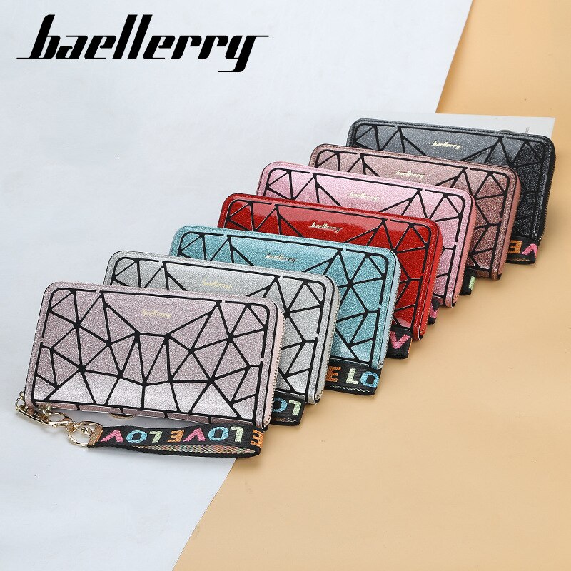 Baellerry top leren dames portemonnees koreaanse telefoon portemonnee clutch leren kaarthouder geometrische portemonnee portemonnee
