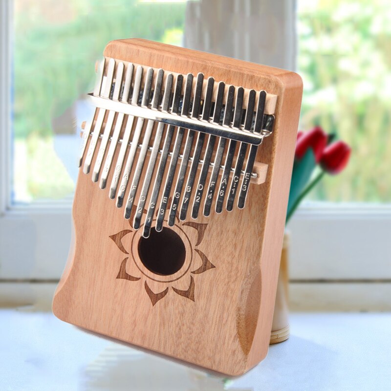 17 Keys Kalimba Thumb Piano Finger Flexible Piano African kalimba Made By Single Board Wood Mahogany Musical Instrument For Kids