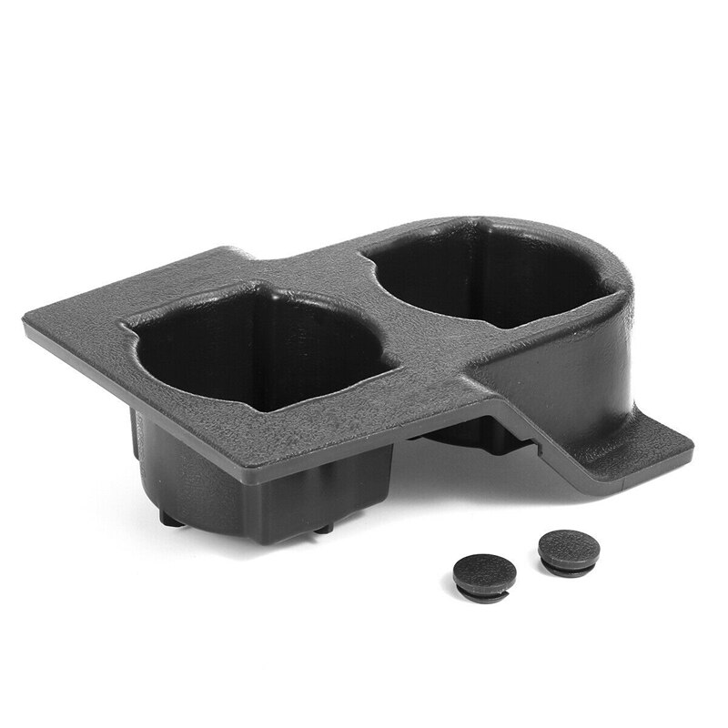 Car Front Center Console Dual Water Cup Holder Insert Black for Nissan GQ Patrol Y60 1988-1997 4WD 4X4