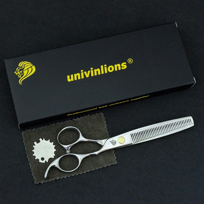 7&quot; japanese cut dog hair scissors kit pet grooming scissors curved dog cat hair clippers animal clippers dog grooming shears set: ZJQ-Dense Thinning