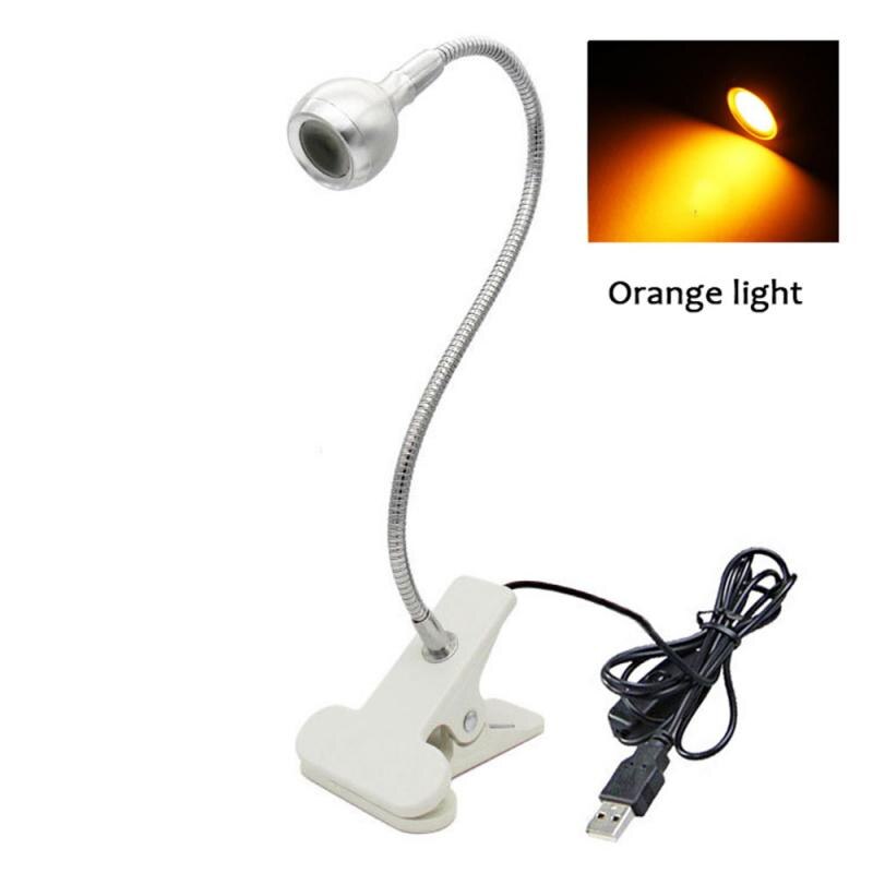Clip Wireless Table Lamp Study Rechargeable LED Reading Desk Lamp Table Light Flexo Lamps Table Clip Lamp With Switch: Silver / White light