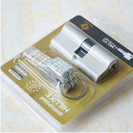 HILUKE hardware 70mm brass alloy door lock cylinder Europe stander lock core high secure key cylindre de porte deur cilinderslot: S70SN