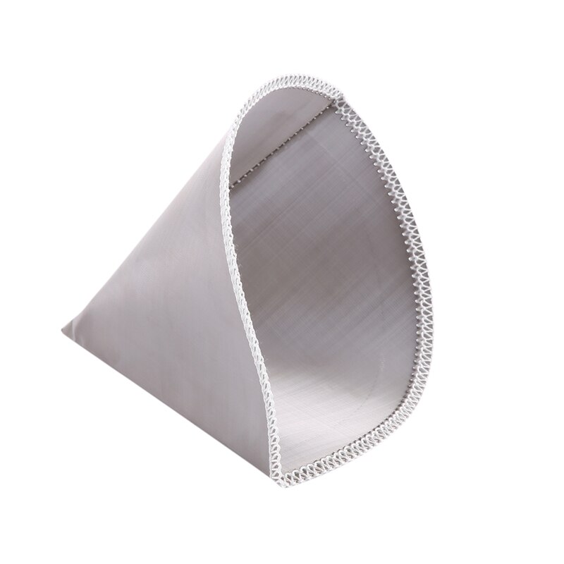 Reusable Pour over Coffee Filter Mesh Paperless Coffee Filter Stainless Steel Cone Filter 3 To 4 Cup Coffee Drip Filter: Default Title