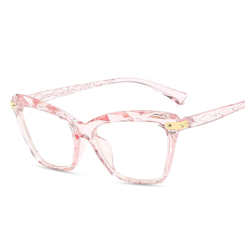 Glasses Women Diamond style frame Square Glasses Frames Optical Computer Glasses Crystal Cut Frame Office Eyewear
