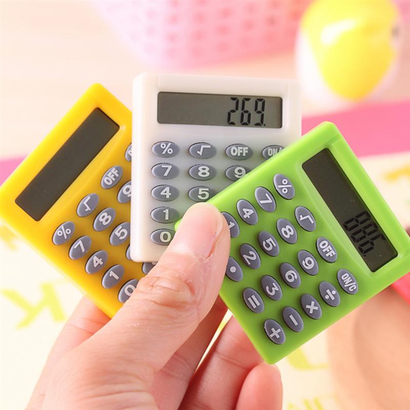 3 Pcs Mini Students Learning Caculator Portable Counter Calculating Tool Student Exam Calculator Mini Calculator(Random Style)