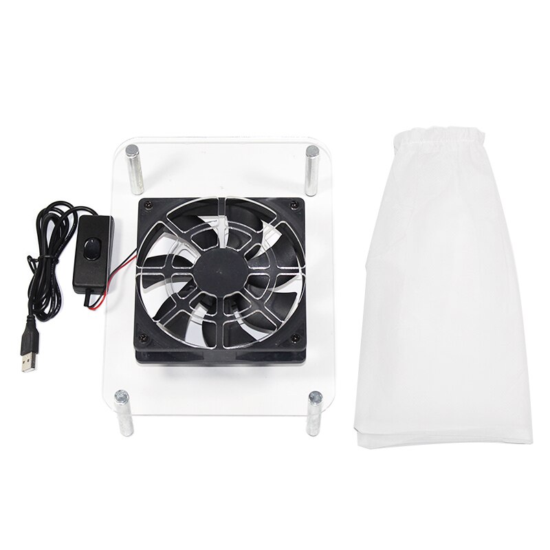 Leistungsstarke Nagel Staub Absaugung Collector 3 Fan/1 Fan Staubsauger Maniküre Werkzeuge mit Staub Sammeln Taschen Nagel Kunst saug: WHITE