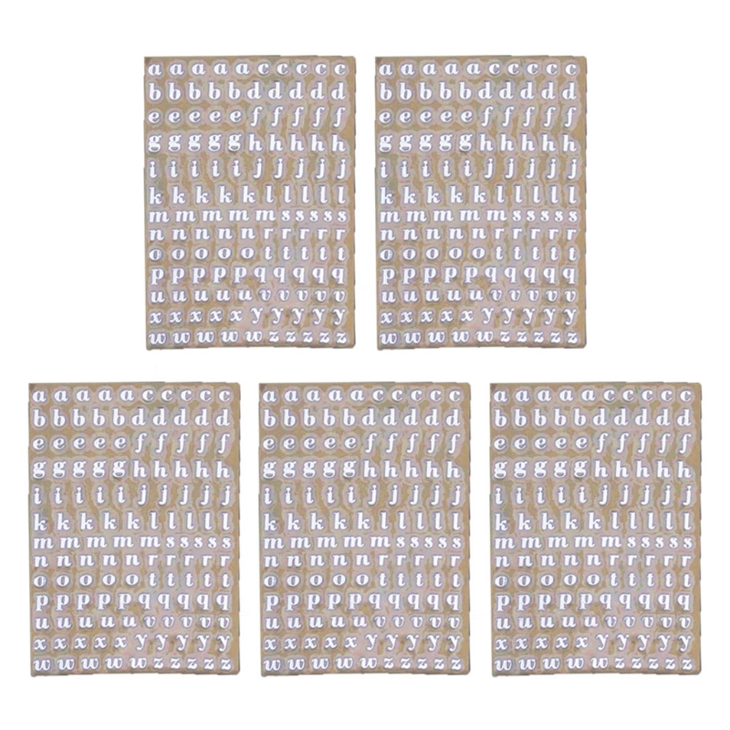 5Pcs 3mm Alphabet Letters Chunky Glitter Epoxy Resin Decorative Stickers Engkish Letters Numbers UV Epoxy Resin Fillings: S-B