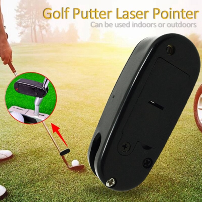 Golf sigtelinje korrektor putter pointer putting golf øvelse forbedre hjælpemidler træningsværktøj golf tilbehør sort