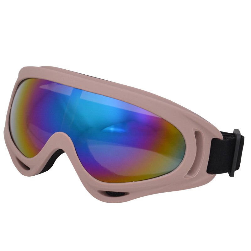Winter Snowboard Ski Safety Glasses Outdoor Windproof UV400 Skiing Goggles Men Women Anti-impact Snowboard Snowmobile Eyewear: Brown