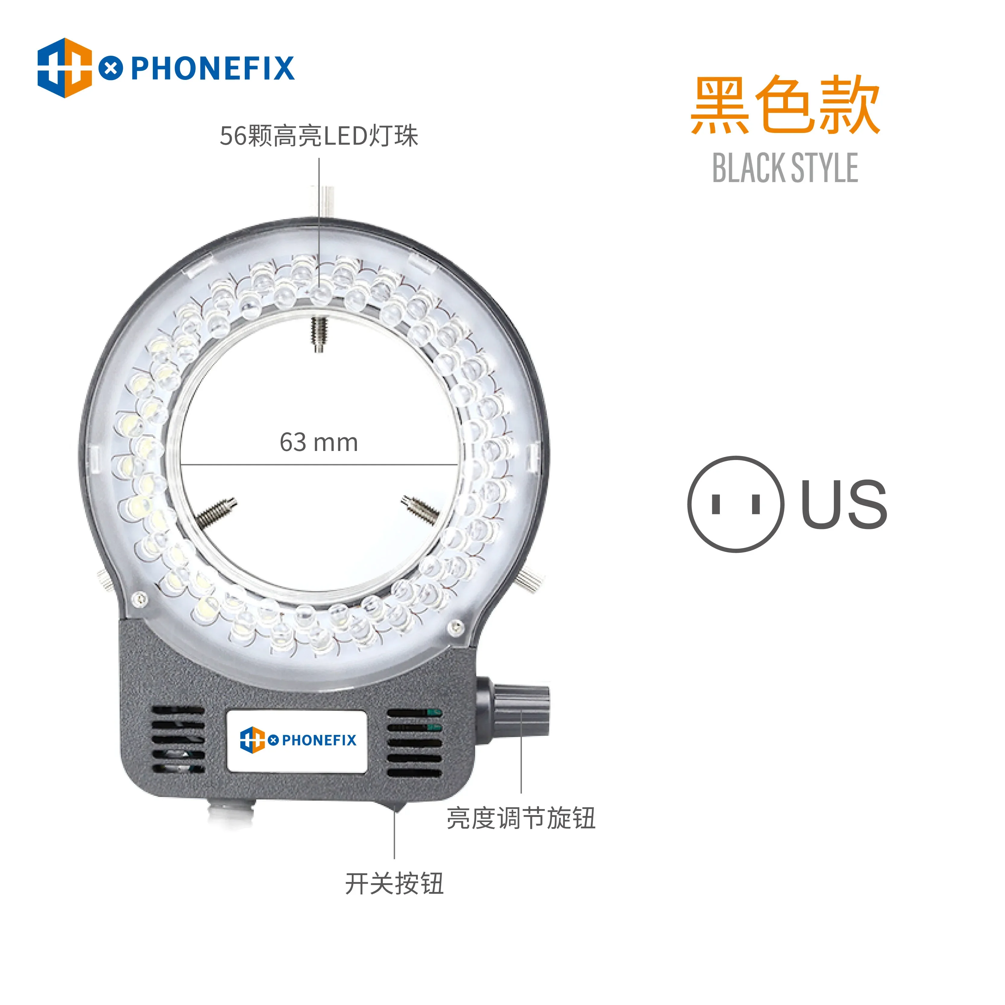 Adjustable 144 LED Ring Light illuminator Lamp For Industry Stereo Trinocular Microscope Video Camera Lens Magnifier 110V 220V: PURPLE