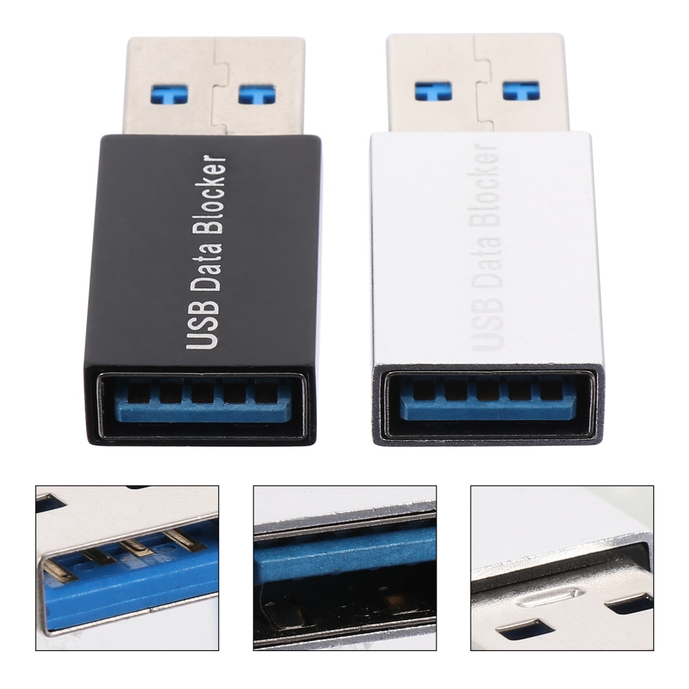 2 Stuks Usb Data Blocker Man-vrouw Adapter Jacking Preventie