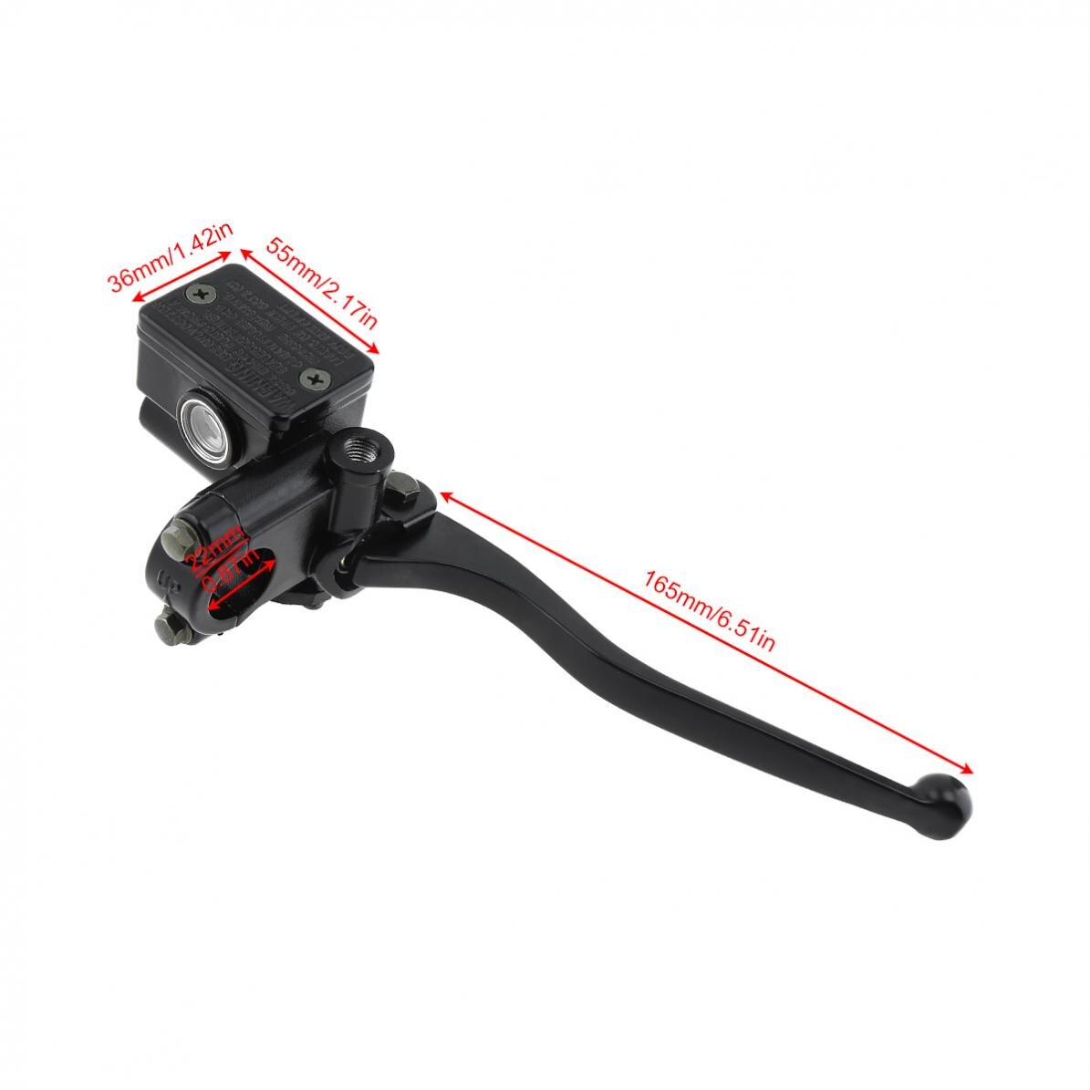 M10 Motorcycle Upper Brake Clutch Master Cylinder CNC Clutch Brake Pump Reservoir Hydraulic Pump Lever for Suzuki/Honda/Kawasaki