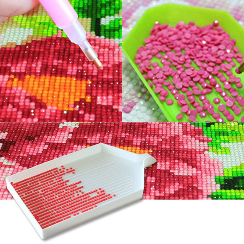 42pcs 5D Diamond Painting Tools Kits Diamond Embroidery Accessories Sets Roller Pen Clay Tray Stylo Sticker Storage Box Set