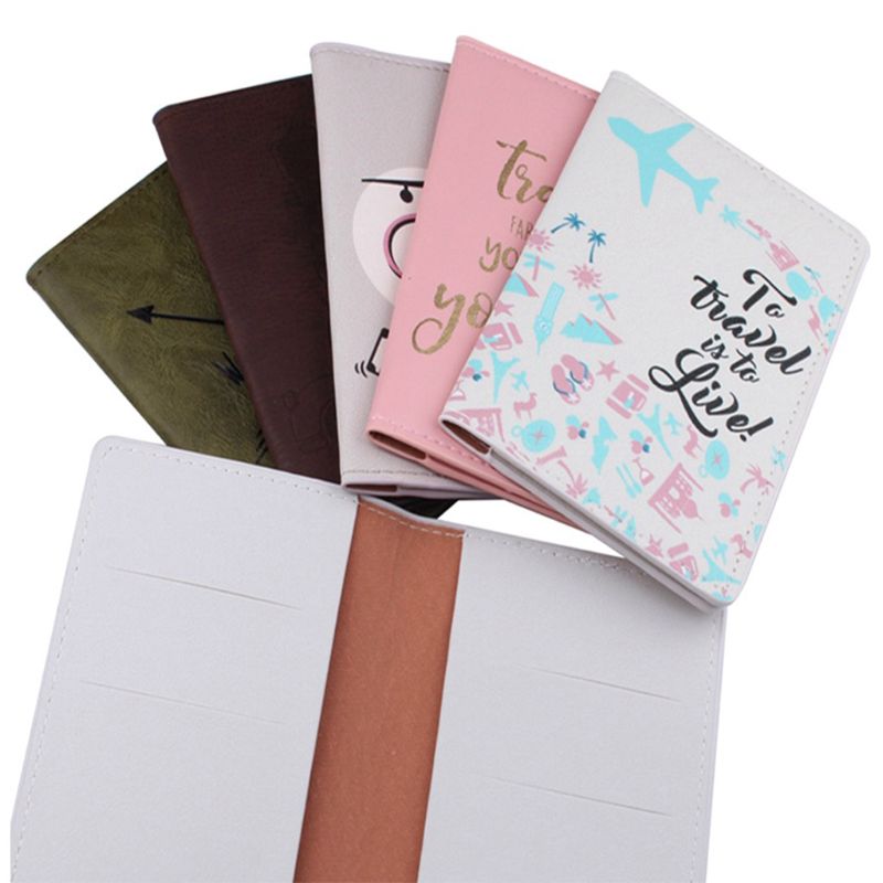 Multifunktionale Reisepass Ich würde Karte Abdeckung Halfter fallen Schutz Organizer D0LF