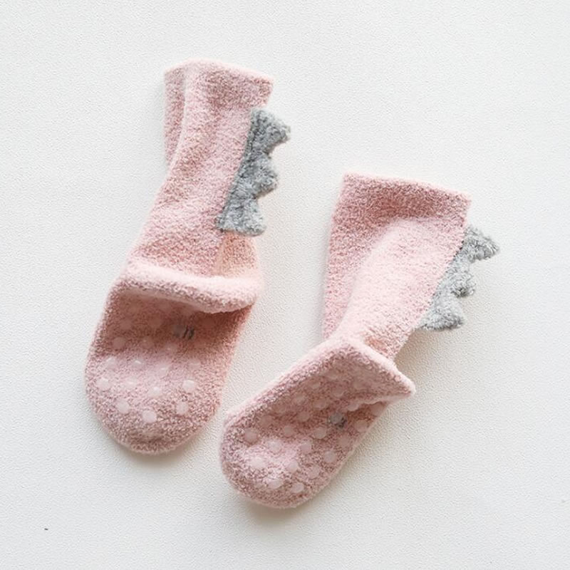 De Kinderen Buis Sokken Van Herfst En Winter Verdikking Coral Fleece Warm Baby Sokken Dinosaurus Accessoires 0 Tot 5 jaar Oud