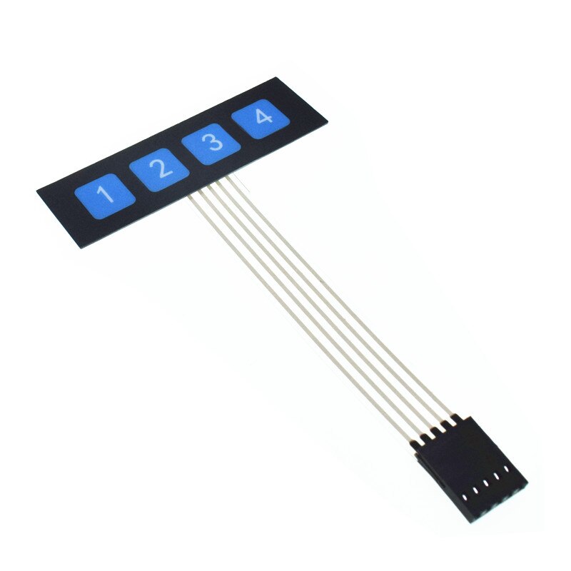1 2 3 4 12 16 20 Key Button Membrane Switch 1x4 3x4 4x4 4x5 Keys Matrix Array Keyboard Keypad Control Panel DIY Kit For Arduino: 4 key 2